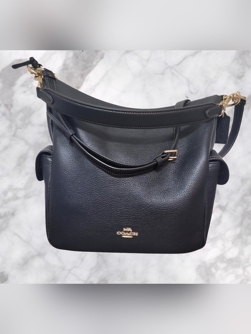 Coach Pennie Pebbled Leather Crossbody Shoulder Bag NWT In Original Packaging - Picture 10 of 11